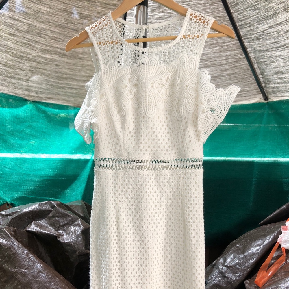 True Decadence white lace dress size S